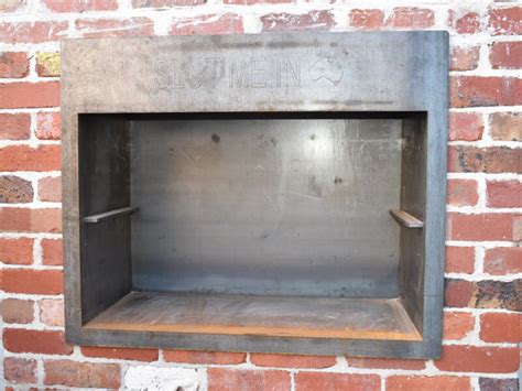 metal box for fireplace|wood burning fireplace box replacement.